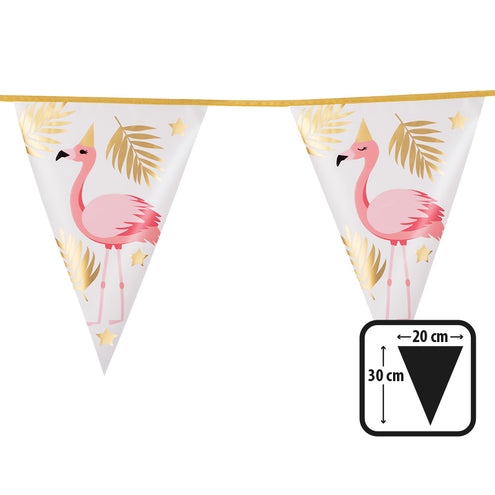 E-Carnavalskleding.nl Folievlaggenlijn Flamingo