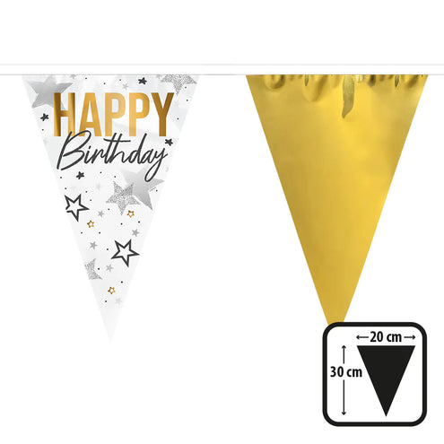 E-Carnavalskleding.nl Folievlaggenlijn 'Happy birthday'