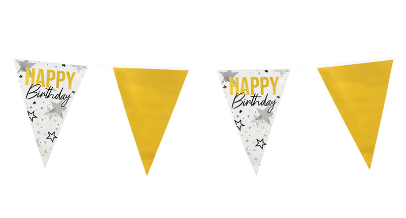 E-Carnavalskleding.nl Folievlaggenlijn 'Happy birthday'
