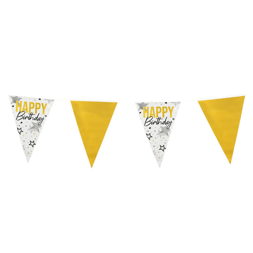 E-Carnavalskleding.nl Folievlaggenlijn 'Happy birthday'