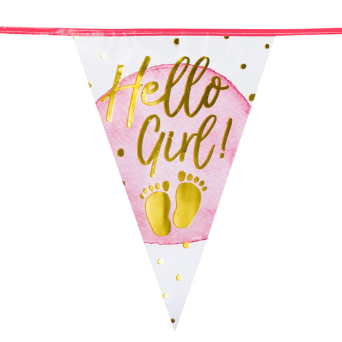 E-Carnavalskleding.nl Folievlaggenlijn 'Hello girl!'