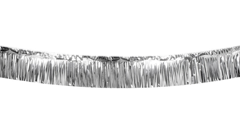 E-Carnavalskleding.nl Franjeslinger Metallic zilver