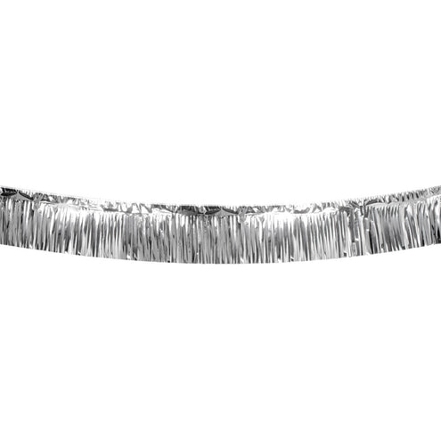 E-Carnavalskleding.nl Franjeslinger Metallic zilver
