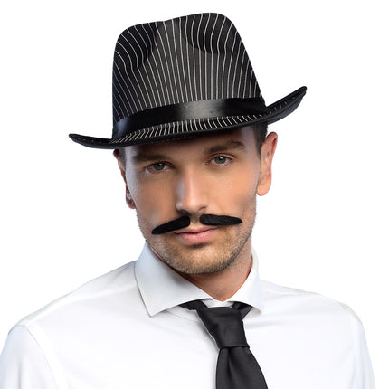 E-Carnavalskleding.nl Gangsterhoed Tony krijtstreep