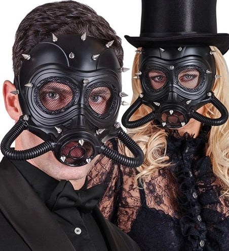 E-Carnavalskleding.nl Gasmasker met nagels kostuum Fleur