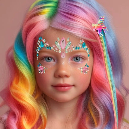E-Carnavalskleding.nl Gezichtsdecoratie eenhoorn Sophie