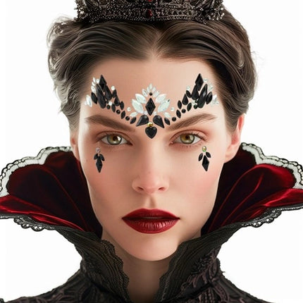 E-Carnavalskleding.nl Gezichtsdecoratie gothic Lotte