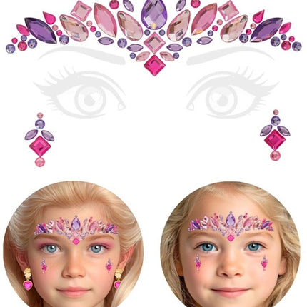 E-Carnavalskleding.nl Gezichtsdecoratie prinses Juliette kind