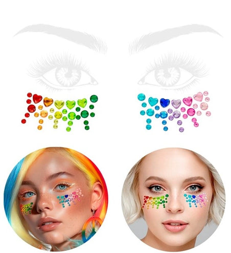 E-Carnavalskleding.nl Gezichtsdecoratie regenboog Lotje