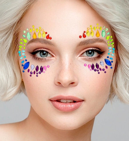 E-Carnavalskleding.nl Gezichtsdecoratie regenboog Lotte