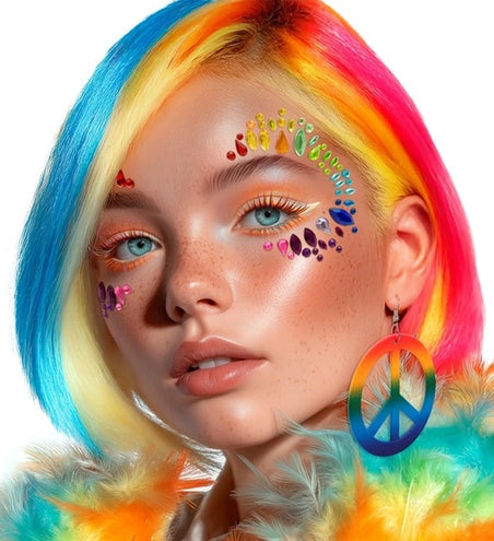 E-Carnavalskleding.nl Gezichtsdecoratie regenboog Lotte