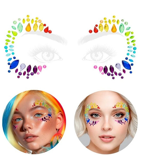 E-Carnavalskleding.nl Gezichtsdecoratie regenboog Lotte