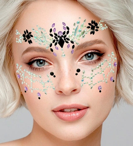 E-Carnavalskleding.nl Gezichtsdecoratie spinnenweb en spin Emma
