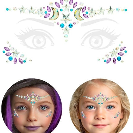 E-Carnavalskleding.nl Gezichtsdecoratie tovenaar / heks Milan kind