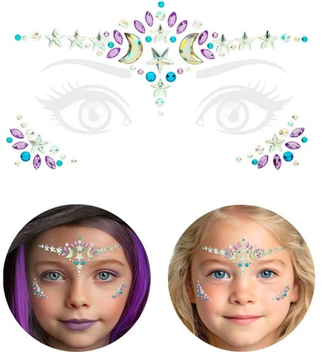E-Carnavalskleding.nl Gezichtsdecoratie tovenaar / heks Milan kind