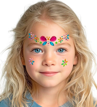 E-Carnavalskleding.nl Gezichtsdecoratie vlinder Lara kind