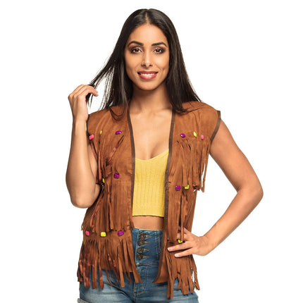 E-Carnavalskleding.nl Gilet Hippie Woody