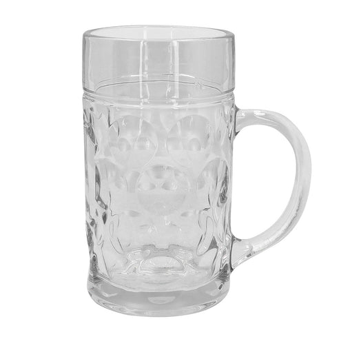E-Carnavalskleding.nl Glazen bierpul XXL 1 liter