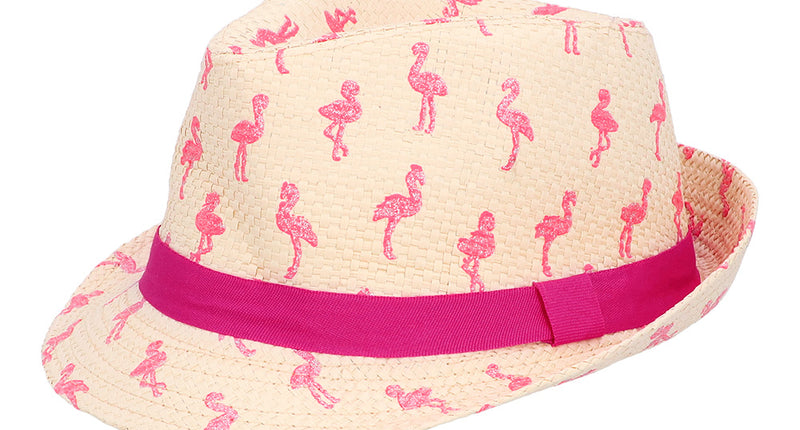 E-Carnavalskleding.nl Gleufhoed Sparkling flamingo's