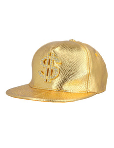 E-Carnavalskleding.nl Gouden pet Dollar Money maker goud