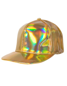 E-Carnavalskleding.nl Gouden pet holografisch