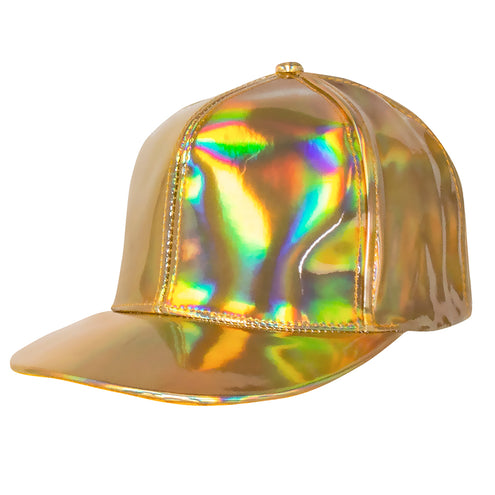 E-Carnavalskleding.nl Gouden pet holografisch
