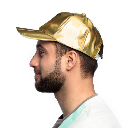 E-Carnavalskleding.nl Gouden pet holografisch