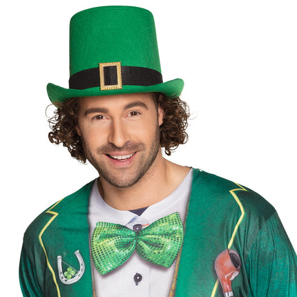 E-Carnavalskleding.nl Groene hoge hoed St. Patrick