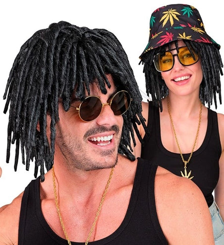 E-Carnavalskleding.nl Gullit pruik dreadlock zwart