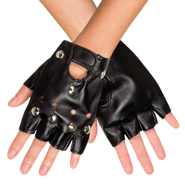 E-Carnavalskleding.nl Handschoenen Biker Rocker