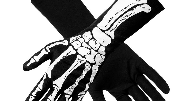 E-Carnavalskleding.nl Handschoenen Bones