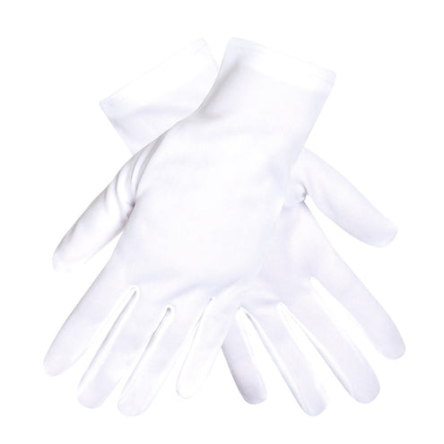 E-Carnavalskleding.nl Handschoenen pols Basic wit