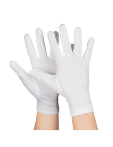 E-Carnavalskleding.nl Handschoenen pols Basic wit
