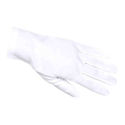 E-Carnavalskleding.nl Handschoenen pols Basic wit