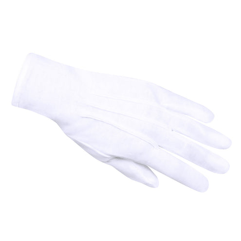 E-Carnavalskleding.nl Handschoenen pols met drukknop wit