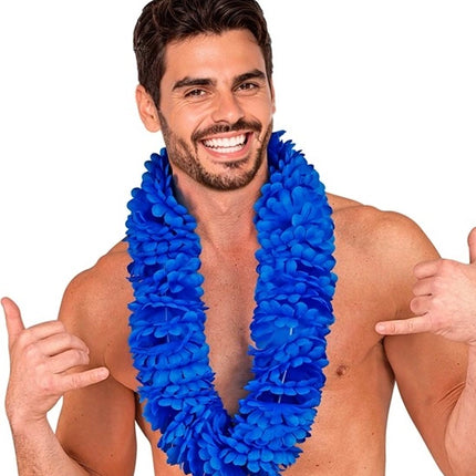 E-Carnavalskleding.nl Hawaii krans blauw Milan