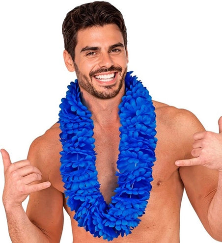E-Carnavalskleding.nl Hawaii krans blauw Milan