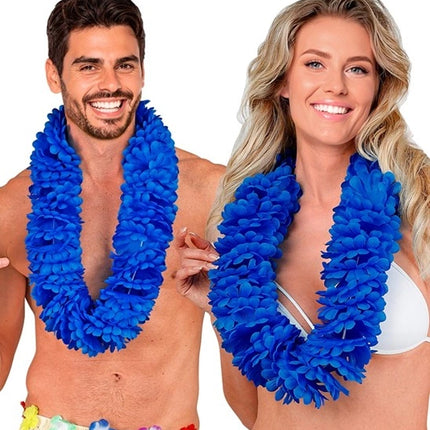 E-Carnavalskleding.nl Hawaii krans blauw Milan