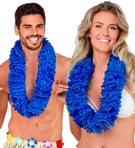 E-Carnavalskleding.nl Hawaii krans blauw Milan