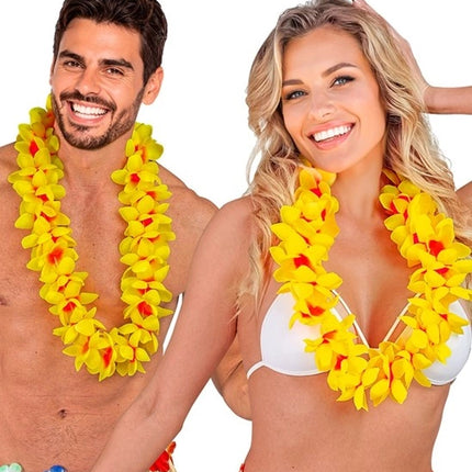 E-Carnavalskleding.nl Hawaii krans geel Lyncy