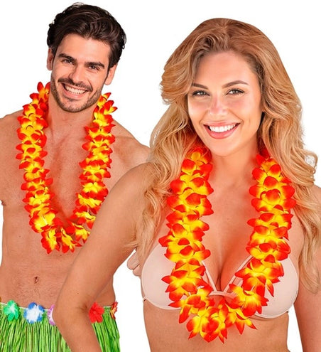 E-Carnavalskleding.nl Hawaii krans oranje Ilsa