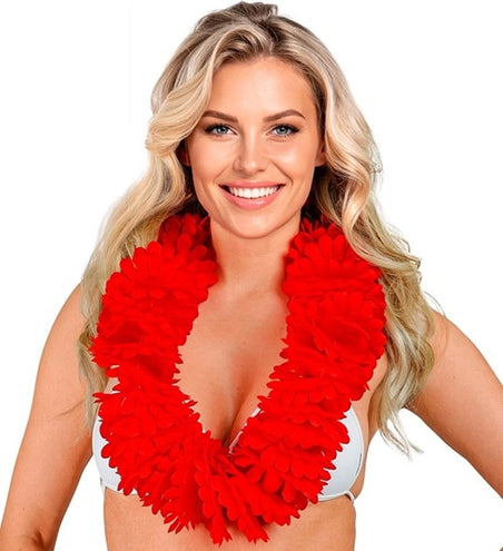 E-Carnavalskleding.nl Hawaii krans rood Pim