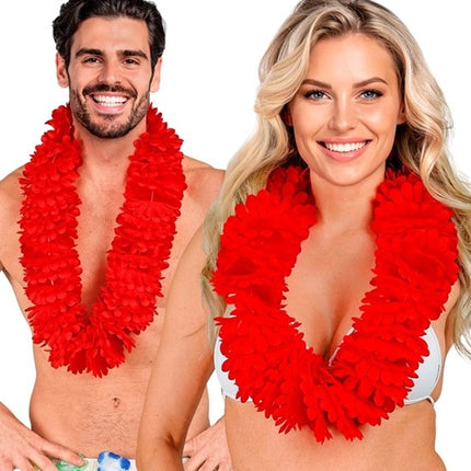 E-Carnavalskleding.nl Hawaii krans rood Pim