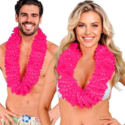 E-Carnavalskleding.nl Hawaii krans roze Teun