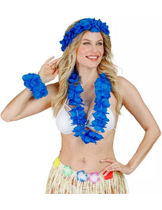 E-Carnavalskleding.nl Hawaii set blauw Sanne