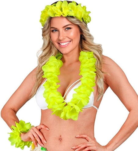 E-Carnavalskleding.nl Hawaii set geel Gijs