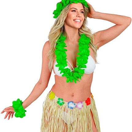 E-Carnavalskleding.nl Hawaii set groen Sem