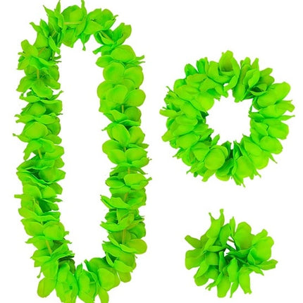 E-Carnavalskleding.nl Hawaii set groen Sem