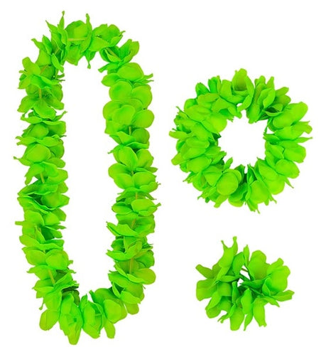 E-Carnavalskleding.nl Hawaii set groen Sem