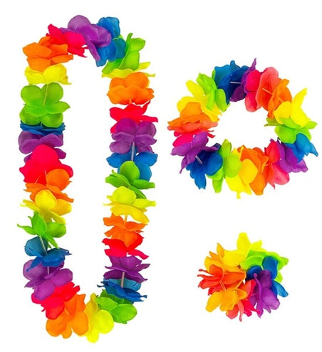 E-Carnavalskleding.nl Hawaii set multi Isa